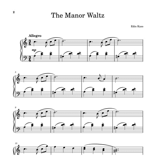 The Manor Waltz (Sheet Music) - Edin Kaso